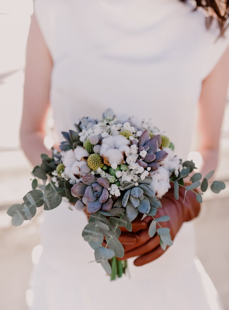 bouquet de la mariée en hivers picardie